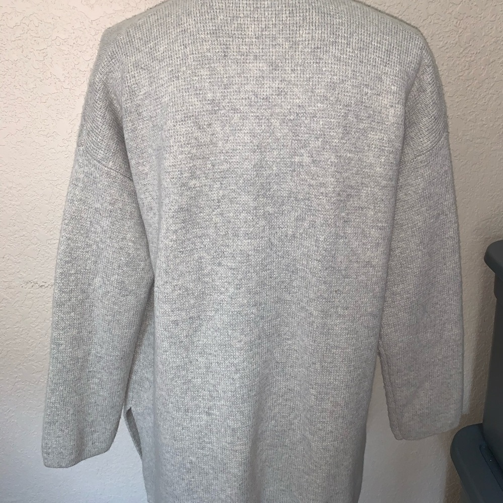𝅺MADEWELL Gray Merino Wool Cardigan Sweater Sx - Picture 4 of 6